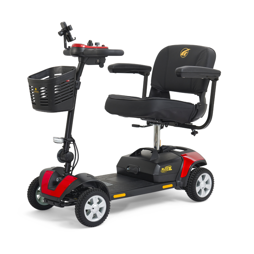 Golden Tech GB124 Buzzaround XL 4-Wheel Long Range Mobility Scooter - Blowout - Senior.com Mobility Scooters